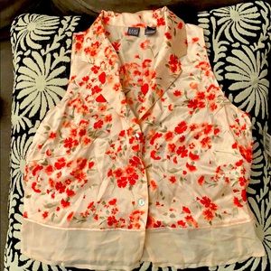 NWT Saks Fifth Avenue 100% Silk Sleeveless Top S